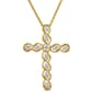 Nova Star(R) Gold 1/2ctw. Lab Grown Diamond Cross Pendant - image 1