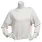 Juniors Love Tree Soft Air Elastic Hem Boat Neck Top - image 1