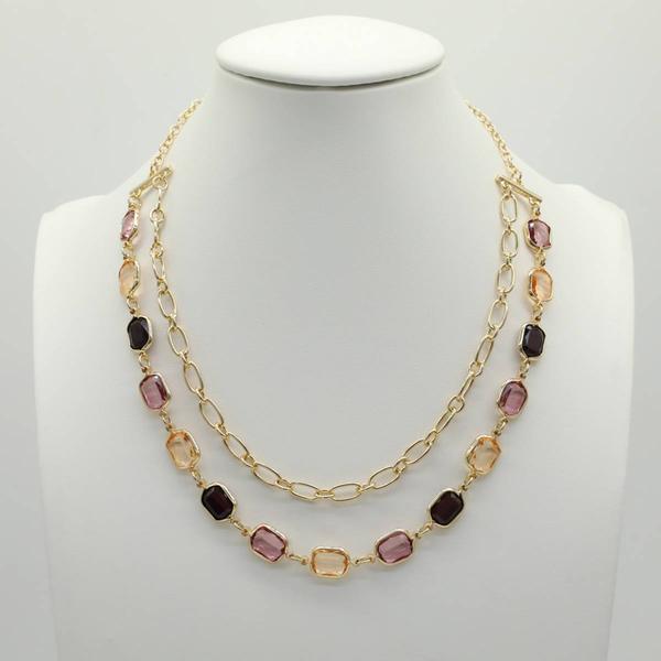 Ashley Cooper(tm) Berry Multi Strand Necklace - image 