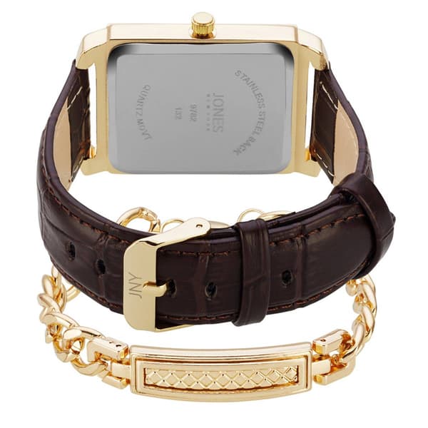 Mens Jones New York Green Dial Watch/Bracelet Set - 9782G-42-X16