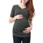 Womens Glow & Grow&#40;R&#41; Stripe Ruched Maternity Top - image 1