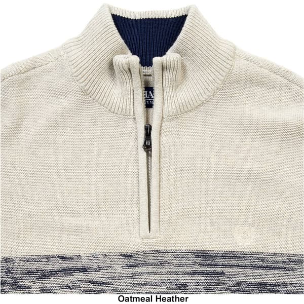 Mens Chaps Ombre Stripe 1/4 Zip Sweater