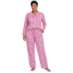 Petite Carole Hochman Floral Long Sleeve Pajama Set