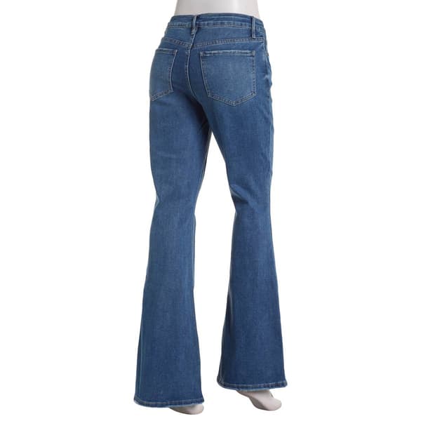 Juniors California Vintage Farrah Distressed Flare Jeans