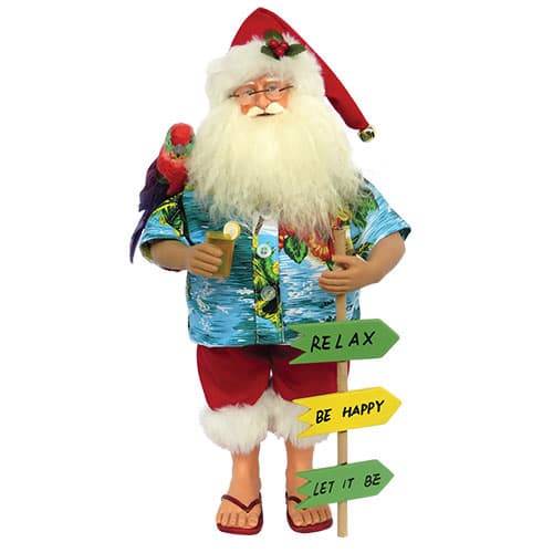Santa’s Workshop 15in. Buffet Beach Santa Claus