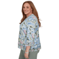 Plus Size Alfred Dunner Provence 3/4 Ruffle Sleeve Paisley Blouse - image 4