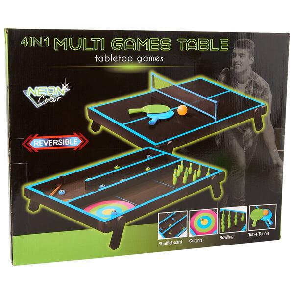 Neon and Black 4 in 1 Tabletop Game - image 