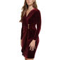 Womens Calvin Klein Long Sleeve Velvet Drape Dress - image 1