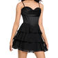 Juniors Blondie Nites Triple Tier Strapless Corset Skater Dress - image 4