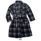 Mens Preswick &amp; Moore® Plaid Velvet Robe - Navy/White - image 2