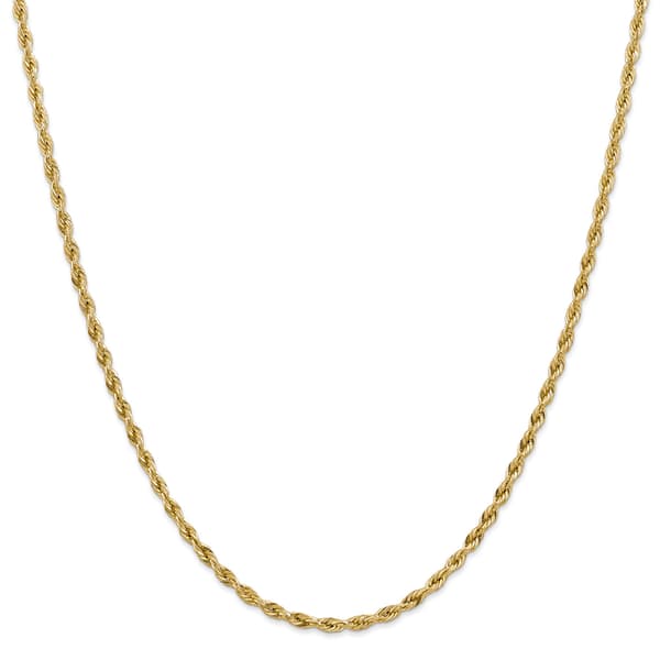 Gold Classics&#40;tm&#41; 10kt. 3.0mm Semi-Solid Rope Chain Necklace