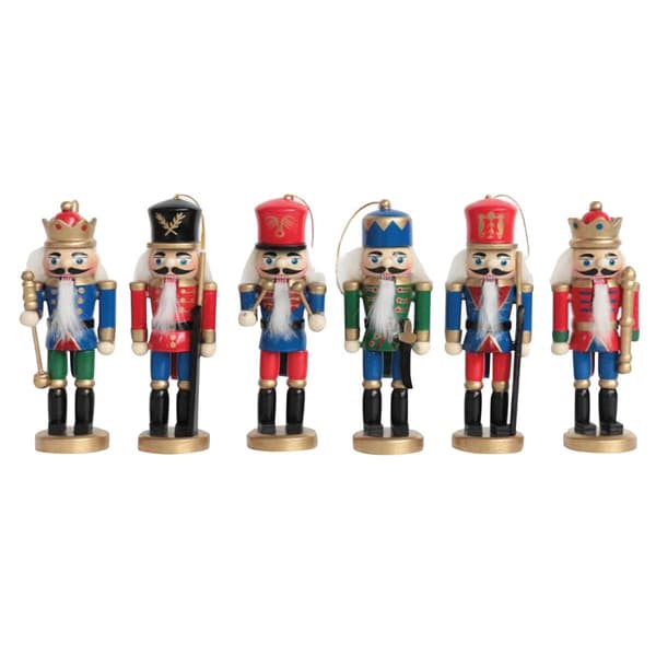 Santa''s Workshop 5in. King and Guard Nutcrackers - Set of 6 - image 