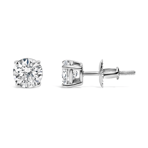 Haus of Brilliance 1ctw Brilliant Lab Grown Diamond Stud Earrings