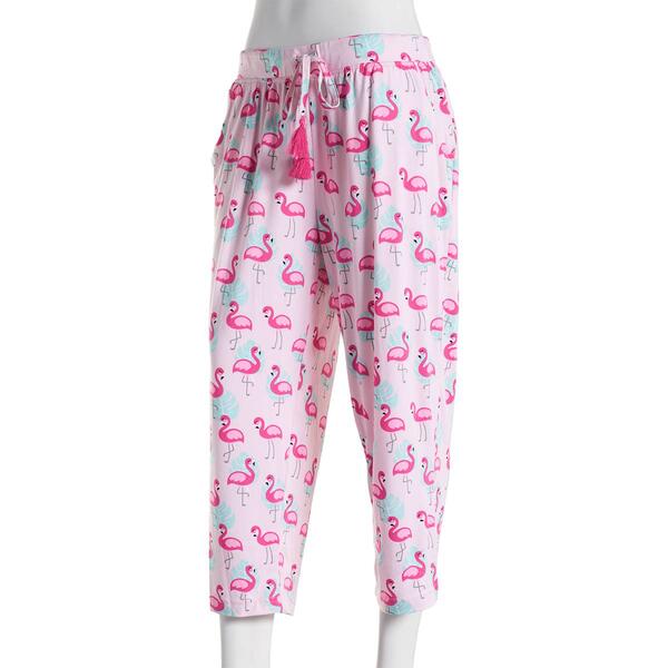 Womens Muk Luks&#40;R&#41; Flamingo Pool Party Capri Pajama Pants - image 