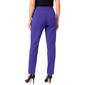 Womens Kasper Ava Solid Straight Leg Crepe Dress Pants - image 3
