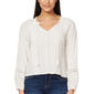 Juniors Wallflower Sea Breeze Gauze Boho Blouse - image 1