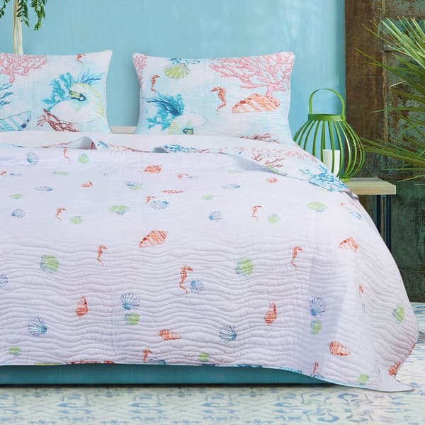 Greenland Home Fashions&#8482; Sarasota Reversible Coastal Quilt Set