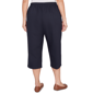 Plus Size Alfred Dunner Classics_S6 Solid Twill Button Hem Capri - image 2