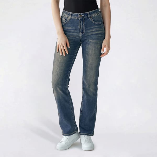 Juniors Gogo Jeans High Rise Rhinestone Pocket Straight Leg Jeans