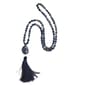 Ashley Cooper(tm) Gold-Tone Beaded Tassel Blue Necklace - image 1