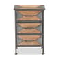 Baxton Studio Laurel Oak Brown Finished Wood 3-Drawer Nightstand - image 3