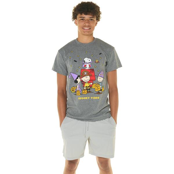 Young Mens Peanuts(tm) Spooky Vibes Graphic Tee - image 