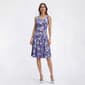 Womens Perceptions Short Sleeve Floral Eyelet Jacket Dress - image 3