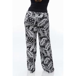 Plus Size White Mark Palazzo Print Pants