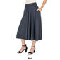 Womens 24/7 Comfort Apparel Pleated Elastic Waist Midi Skirt - image 3