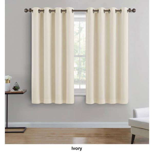 Woven Textured Blackout Panel Curtain