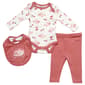 Baby Girl (NB-9M) baby views(R) 3pc. Fox Bodysuit & Pants Set - image 1