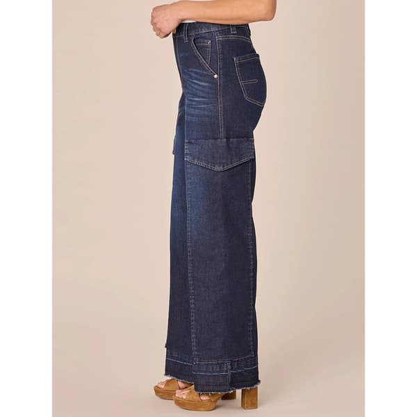 Womens Democracy "Ab"solution&#174; Skyrise Cargo Frayed Hem Jeans