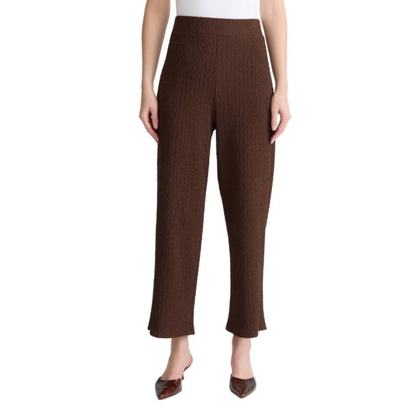 Petites Jones New York Pull On Wide Leg Textured Pants
