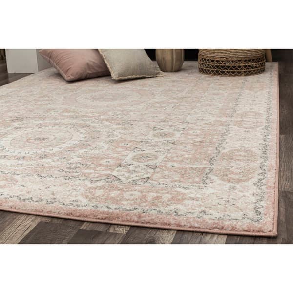 Rugs America™ Hailey Pink Lemonade Transitional Vintage Area Rug