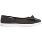 Womens Ashley Blue Canvas with Bow Slip On Flats - image 3