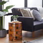 9th & Pike&#174; Brown Teak Natural Side Table - image 3