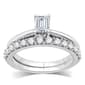 Nova Star(R) 1ctw. Lab Grown Diamond Emerald Bridal Set - image 1