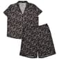 Womens Gloria Vanderbilt Short Sleeve Floral Bermuda Pajama Set - image 1