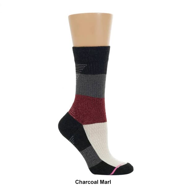 Womens Dr. Motion Speed Lines Crew Socks