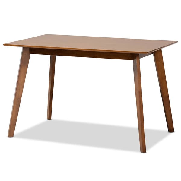 Baxton Studio Katya Modern Walnut Brown Wood 5pc. Dining Set