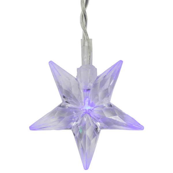 Northlight 29.5ft. LED Multi-Color Stars Icicle Christmas Lights