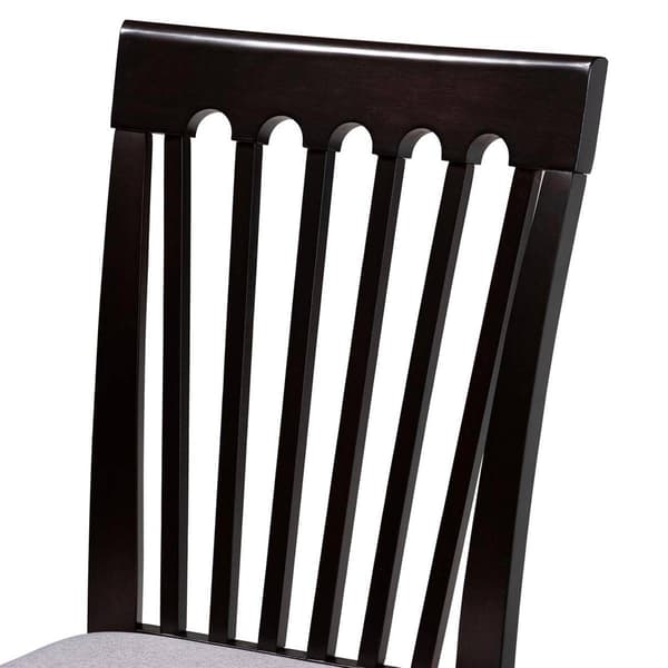 Baxton Studio Bailey Modern Dark Brown Wood 5pc. Dining Set