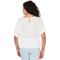 Womens Emaline Limoncello Sunrise Elbow Sleeve Pintuck Blouse - image 1