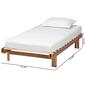 Baxton Studio Bolivia Walnut Brown Wood Expandable Bed Frame - image 8