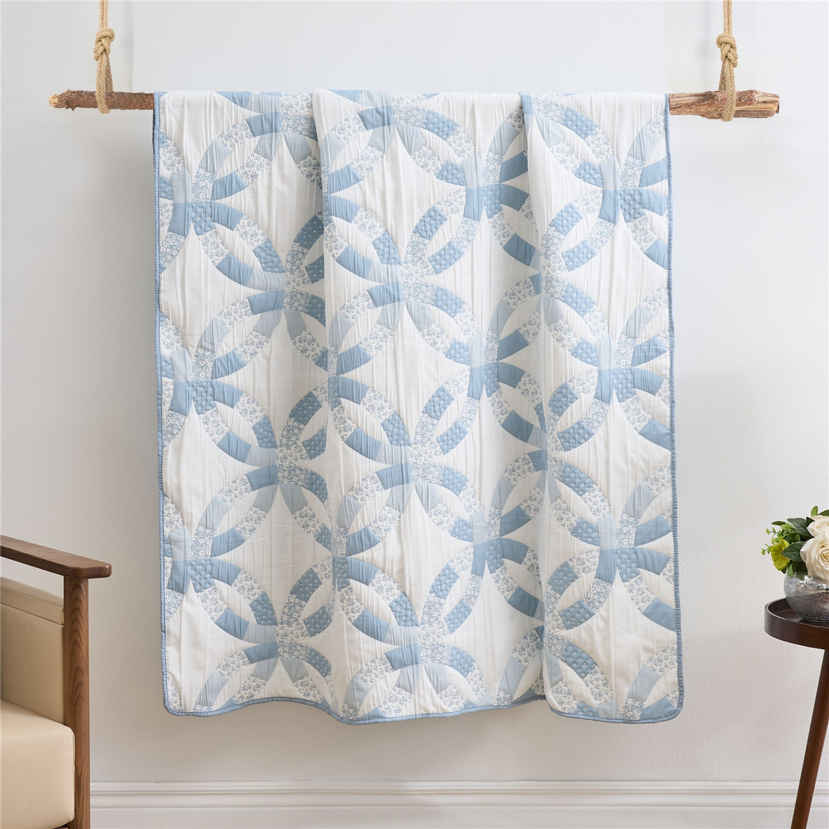Greenland Home Fashions(tm) Wedding Ring Reversible Throw Blanket
