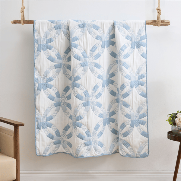 Greenland Home Fashions(tm) Wedding Ring Reversible Throw Blanket - image 