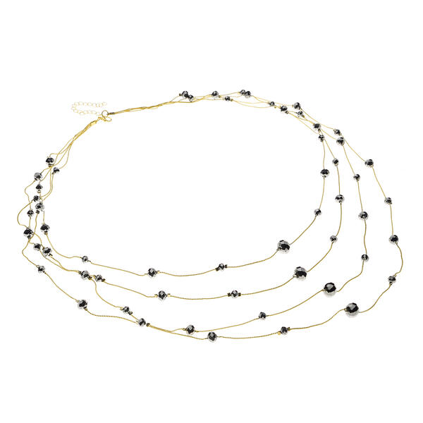 Ashley Cooper&#40;tm&#41; Jet Bead Layered Statement Necklace - image 