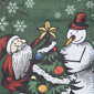 Northlight 40in. Merry Christmas Santa & Snowman House Flag - image 4