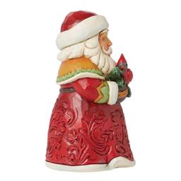 Jim Shore Heartwood Creek Mini Santa w/ Cardinal Christmas Figure