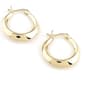 Danecraft 24kt. Gold over Sterling Knife Edge Earrings - image 1